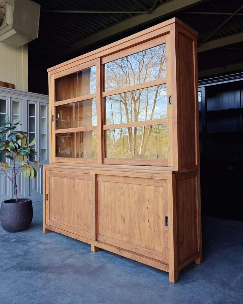 Schoolkast | Buffetkast gemaakt van teakhout | Teak #3369, Niet ingevuld, 200 cm of meer, Niet ingevuld, Ophalen of Verzenden