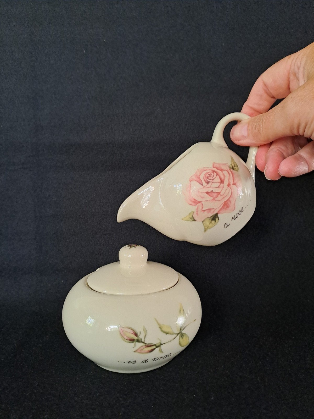 Roomstel 'a rose is a rose' Jet by Ter Steege, Ophalen of Verzenden, Zo goed als nieuw, Keramiek, Jet by Ter Steege