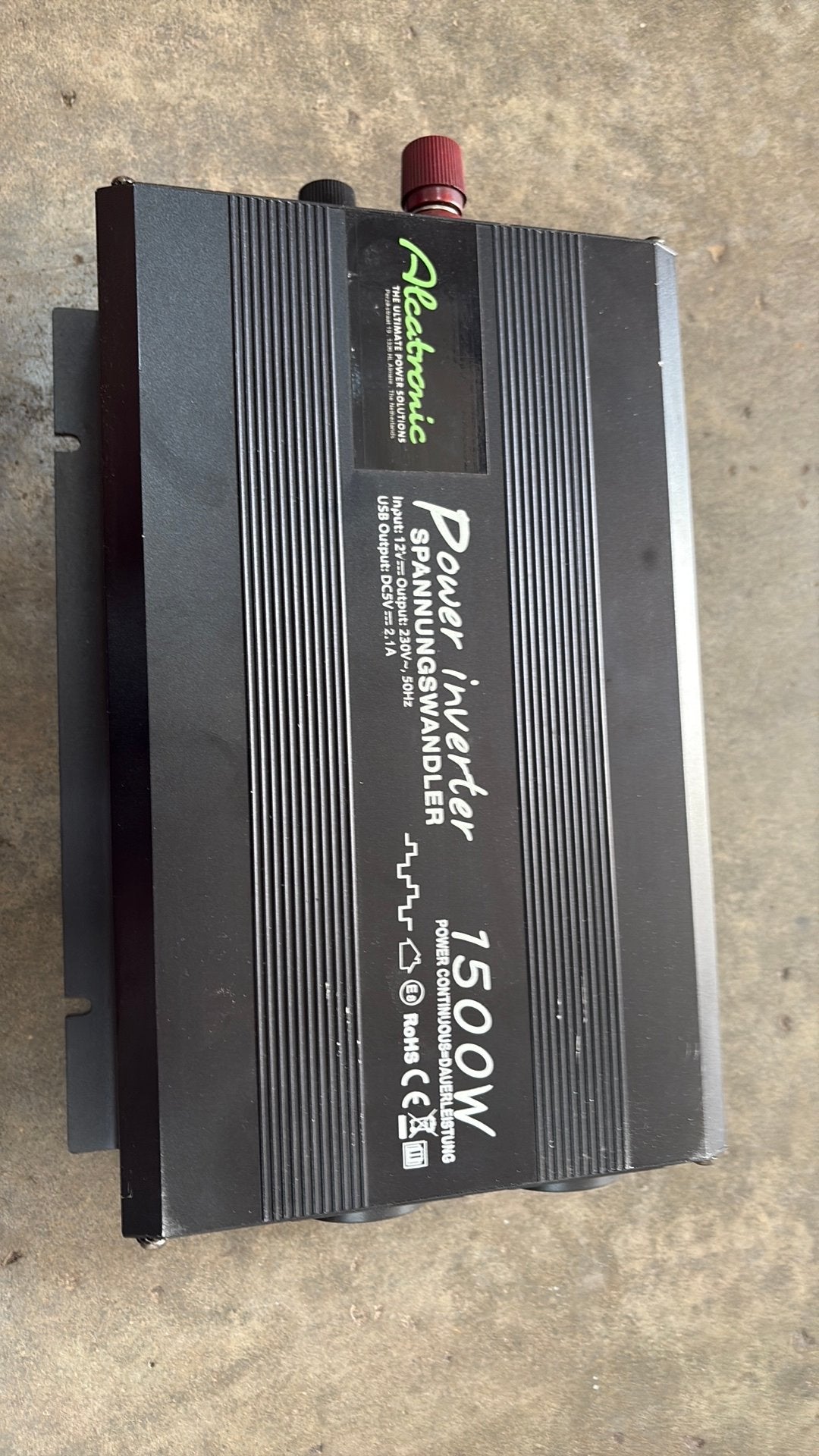 Omvormer  12v 1500 watt, Ophalen of Verzenden, Zo goed als nieuw