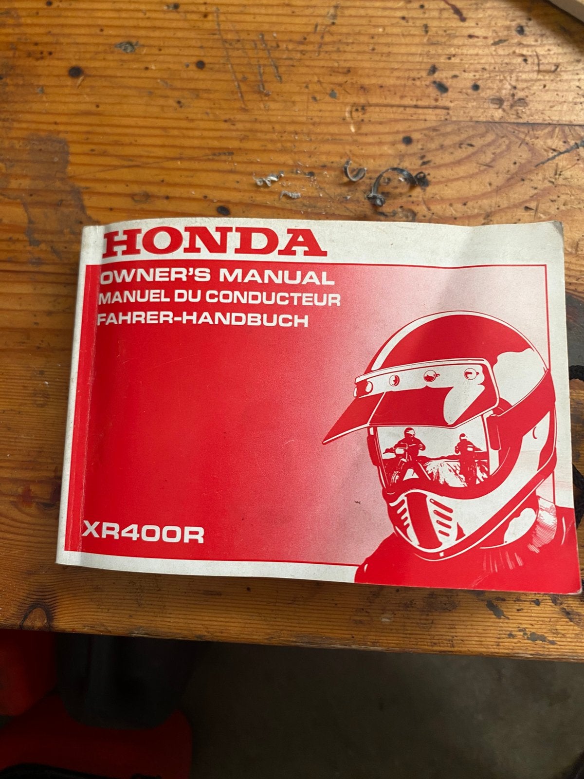 Instructieboekje XR400, Motoren, Ophalen of Verzenden