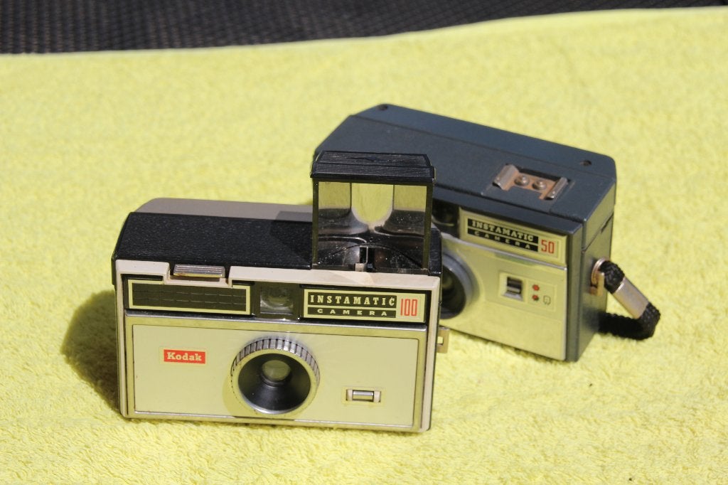 Kodak Instamatic 50 en 100 (1963 - 1966), Verzamelen, Ophalen of Verzenden, Voor 1940, Fototoestel