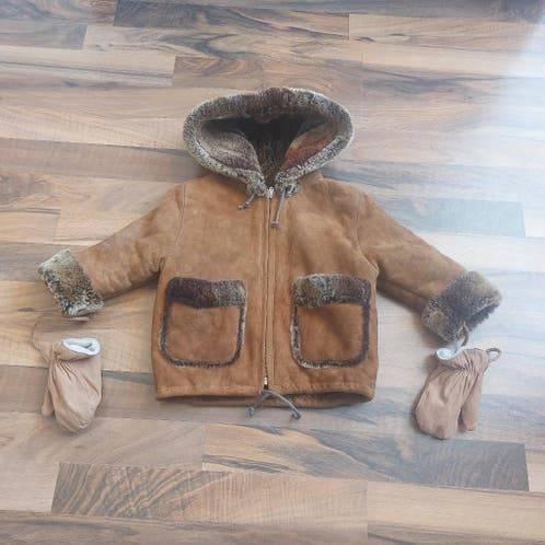 Bruine jas Bambino speciale,Leather collection, Kinderen en Baby's, Ophalen of Verzenden, Gebruikt, Meisje, Jasje
