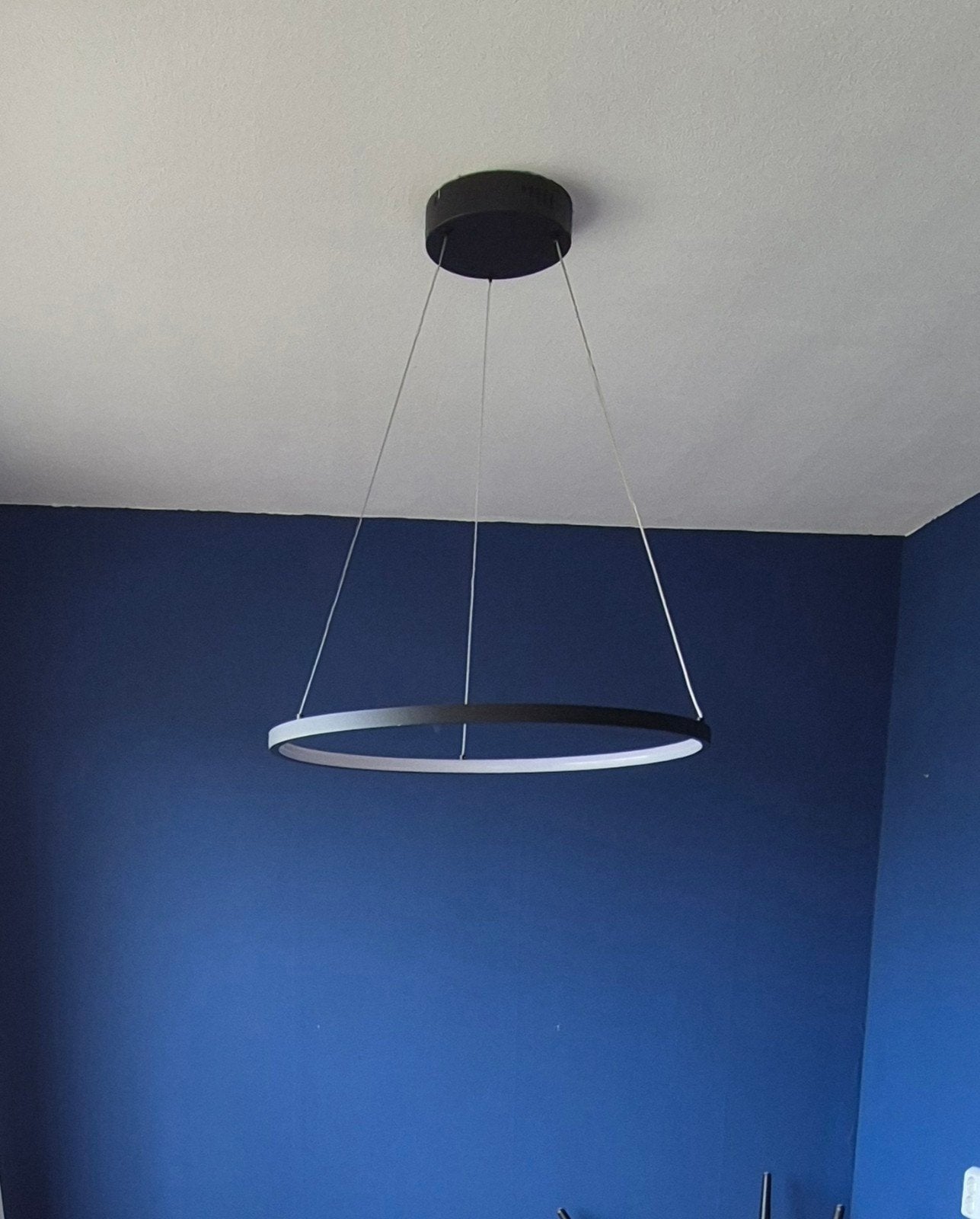 Hanglamp Cerina led Zwart - diameter 57,5 cm, Ophalen, Overige fittingen, Zo goed als nieuw, LED