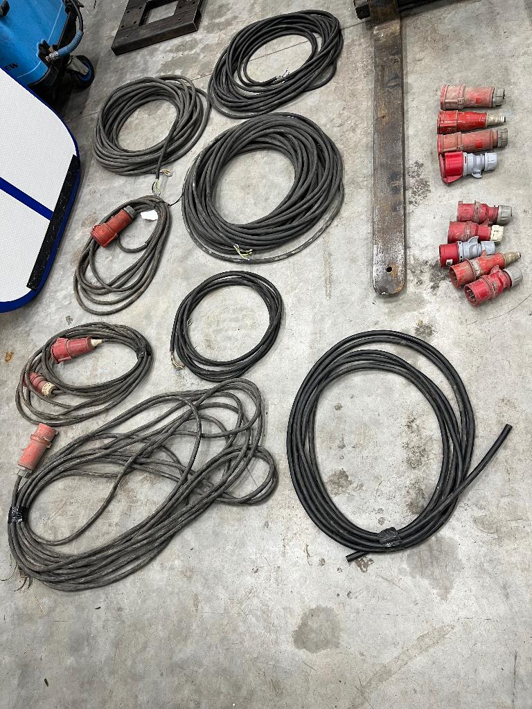 Krachtstroom verlengkabels 400 volt, Doe-het-zelf en Verbouw, Elektra en Kabels, Ophalen, Gebruikt, Overige typen