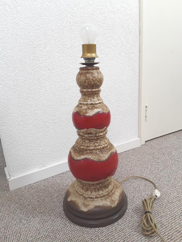 Vintage West Germany vloer lamp, 52cm hoog, Ophalen of Verzenden, Zo goed als nieuw, Vintage
