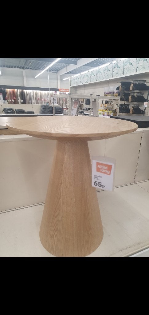 Bijzettafel, Minder dan 55 cm, Rond, Nieuw, Hout