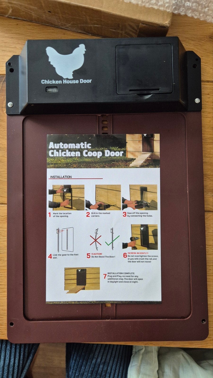 Automatic chicken coop door, Ophalen of Verzenden, Nieuw, Drinken en Voederen