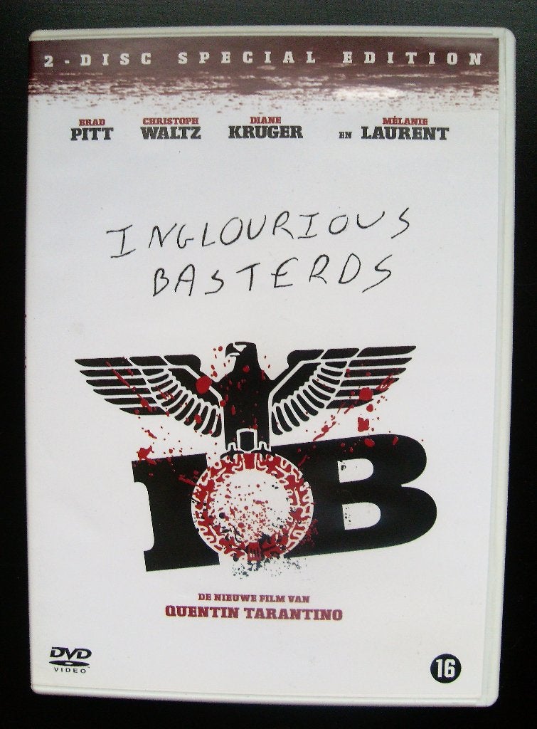 Inglourious Basterds (originele dvd) Quentin Tarantino, Vanaf 16 jaar, Ophalen of Verzenden, Zo goed als nieuw, Oorlog