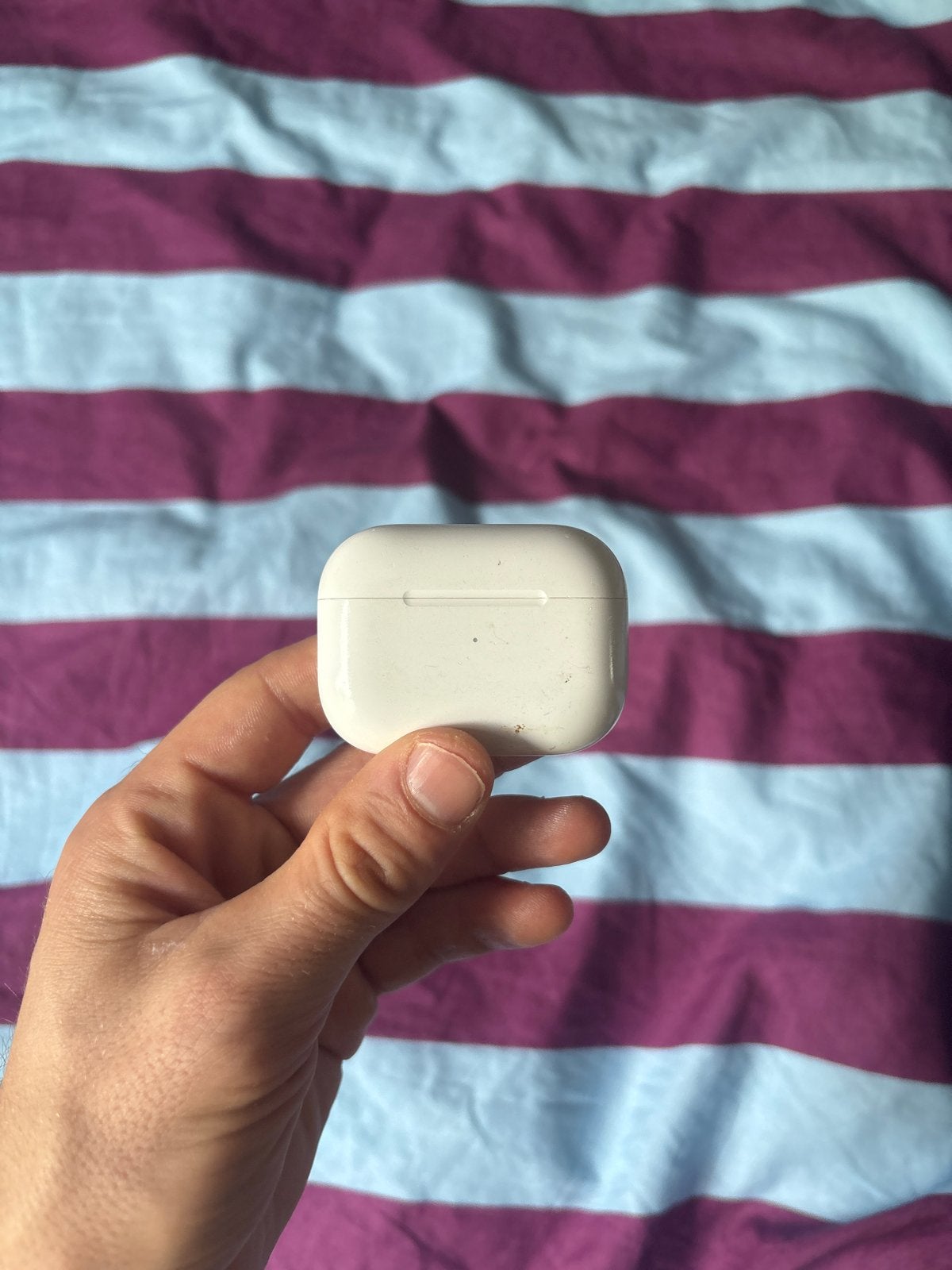 AirPods Pro Oplaadcase (alleen case), Audio, Tv en Foto, Koptelefoons, Gebruikt, In-ear, Apple, Wit, Draadloos opladen, Ophalen of Verzenden