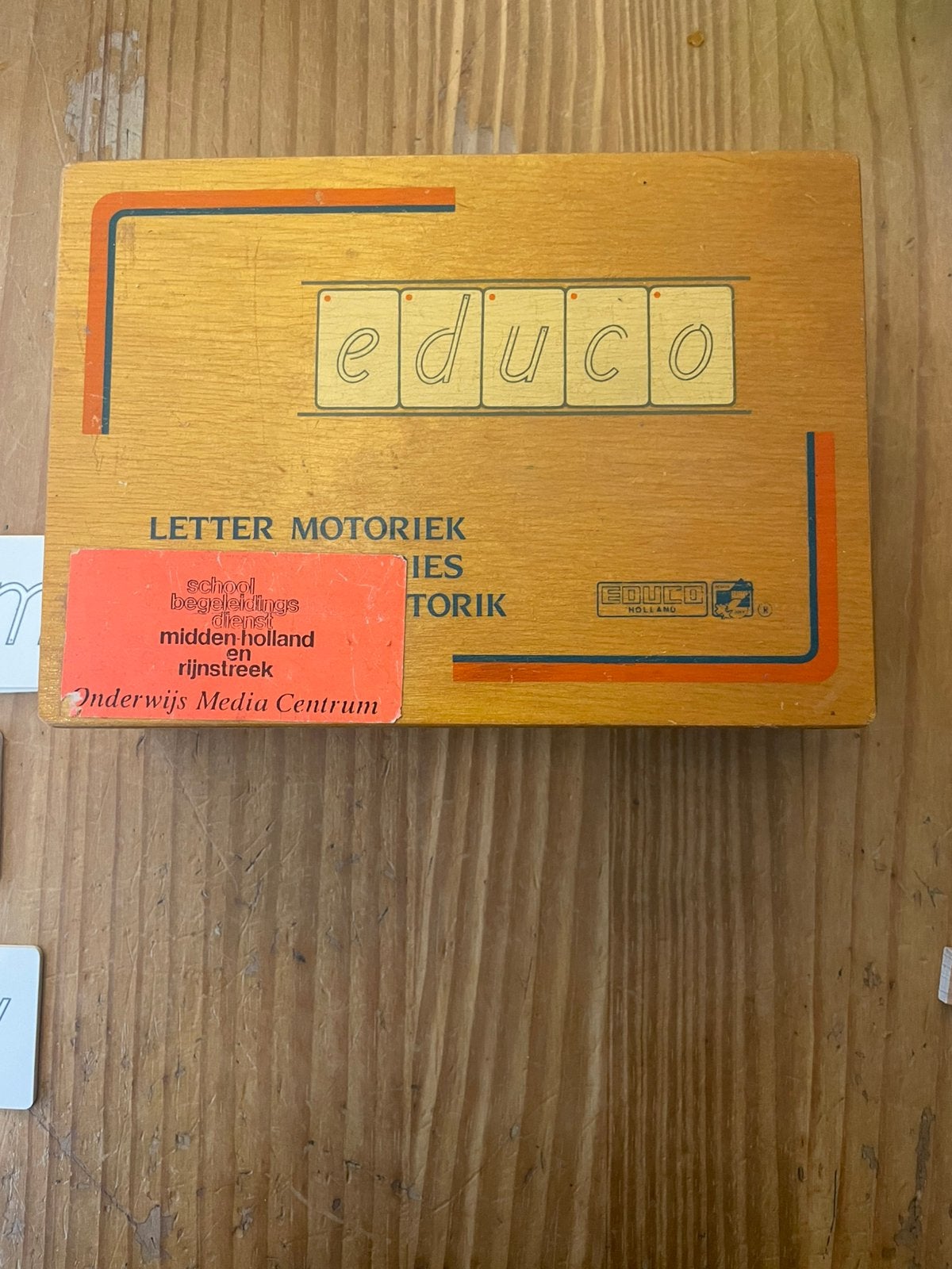 Complete Houten Kist Educo Letter Motoriek (Schrijfletters), Ophalen of Verzenden