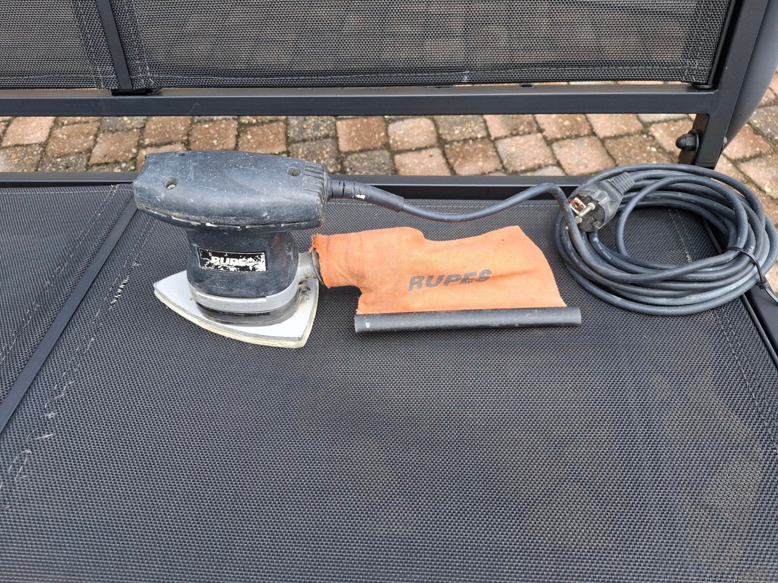 Rupes vlakschuurmachine met stof afzuiging, Ophalen, Gebruikt, Minder dan 600 watt, Vlakschuurmachine