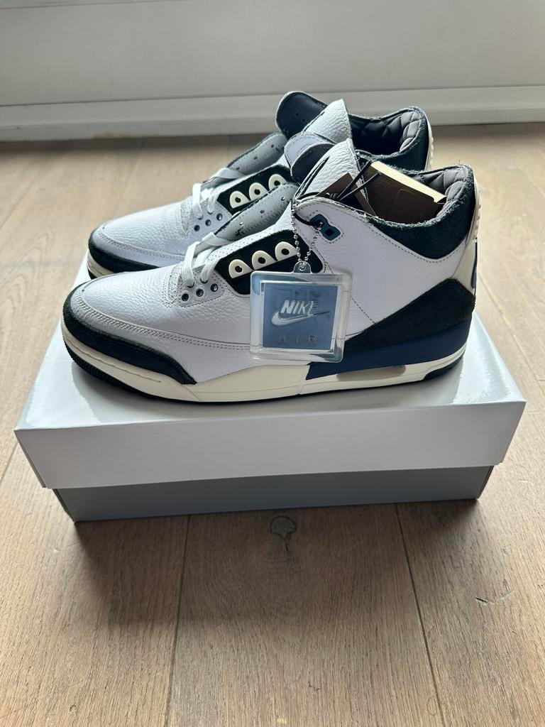 Jordan 3 A Ma Maniére Diffused Blue maat 44 en 46, Kleding | Heren, Schoenen, Nieuw, Sneakers of Gympen, Blauw, Ophalen of Verzenden