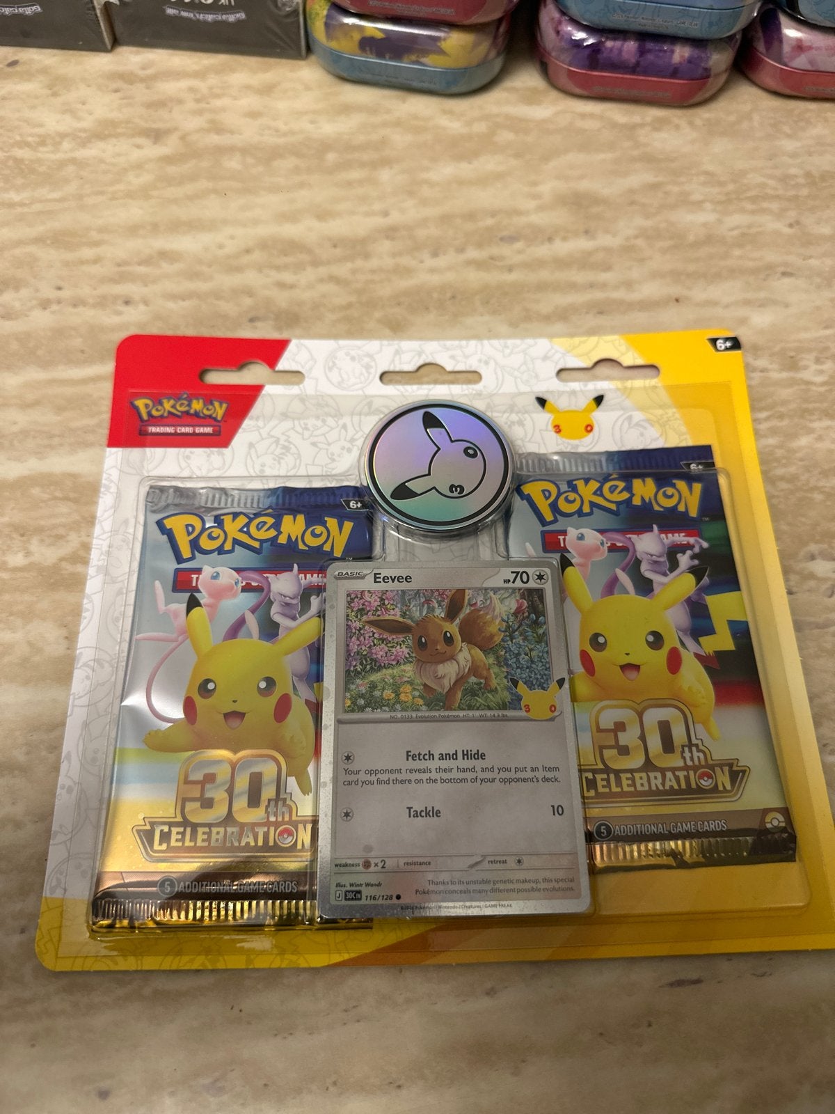 Pokémon Celebrations 2-pack Blister met Eevee promo, Ophalen of Verzenden, Nieuw, Booster