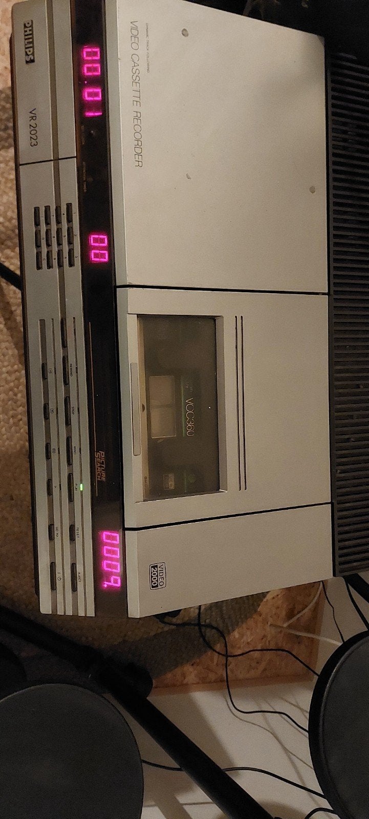 philips video 2000 videorecorder werkend, Ophalen of Verzenden, Gebruikt, Video 2000-speler of -recorder