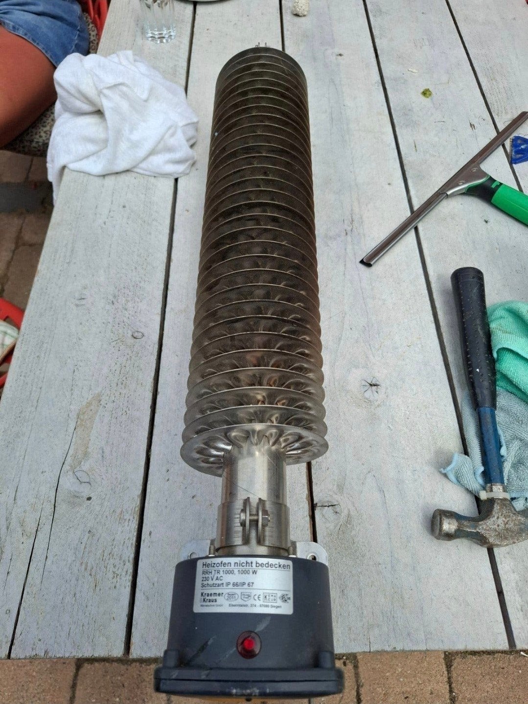 Kraemer & Kraus RRH TR 1000 Heater - 1000W, IP66/IP67, Ophalen of Verzenden, Gebruikt, 800 watt of meer, Kachel