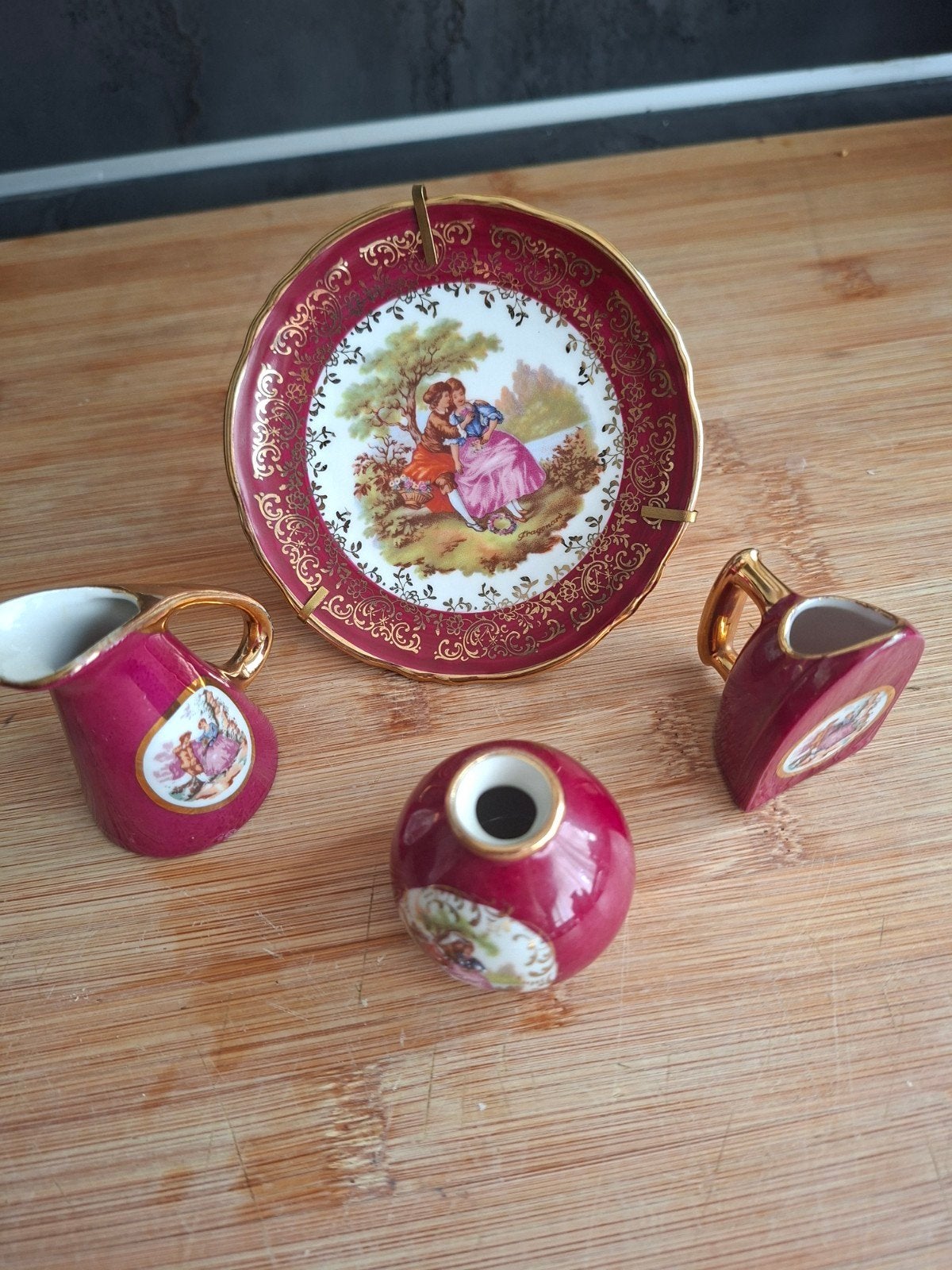 Limoges Fragonard miniatuur servies set, Ophalen of Verzenden