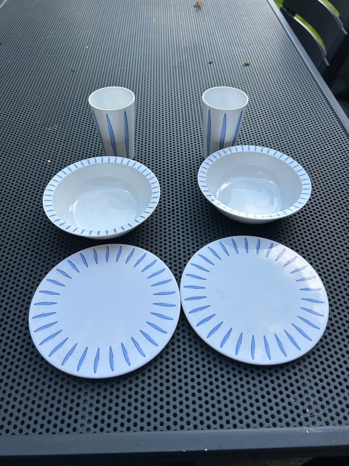 Mepal camping servies - Lavendel serie, Caravans en Kamperen, Kampeeraccessoires, Ophalen, Gebruikt