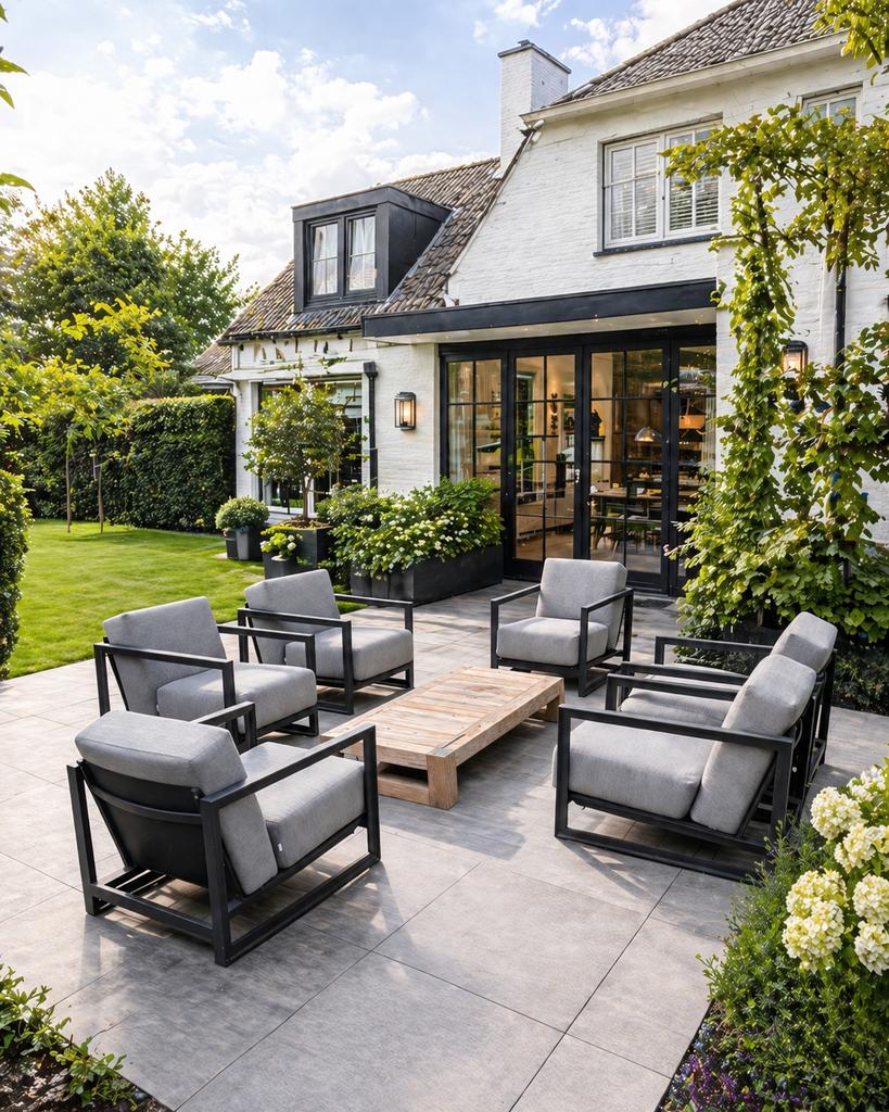 Borek Faro Loungeset Tuinset, Ophalen, Zo goed als nieuw, Wicker, Stoel