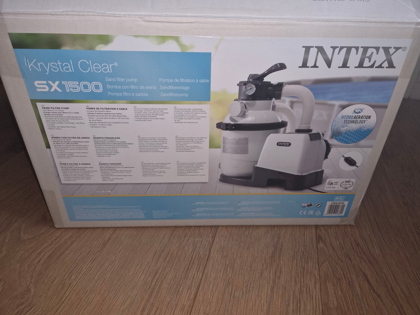 Intex Krystal Clear SX1500 Zandfilterpomp Zwembadpomp, Ophalen, Gebruikt, Zwembadpomp