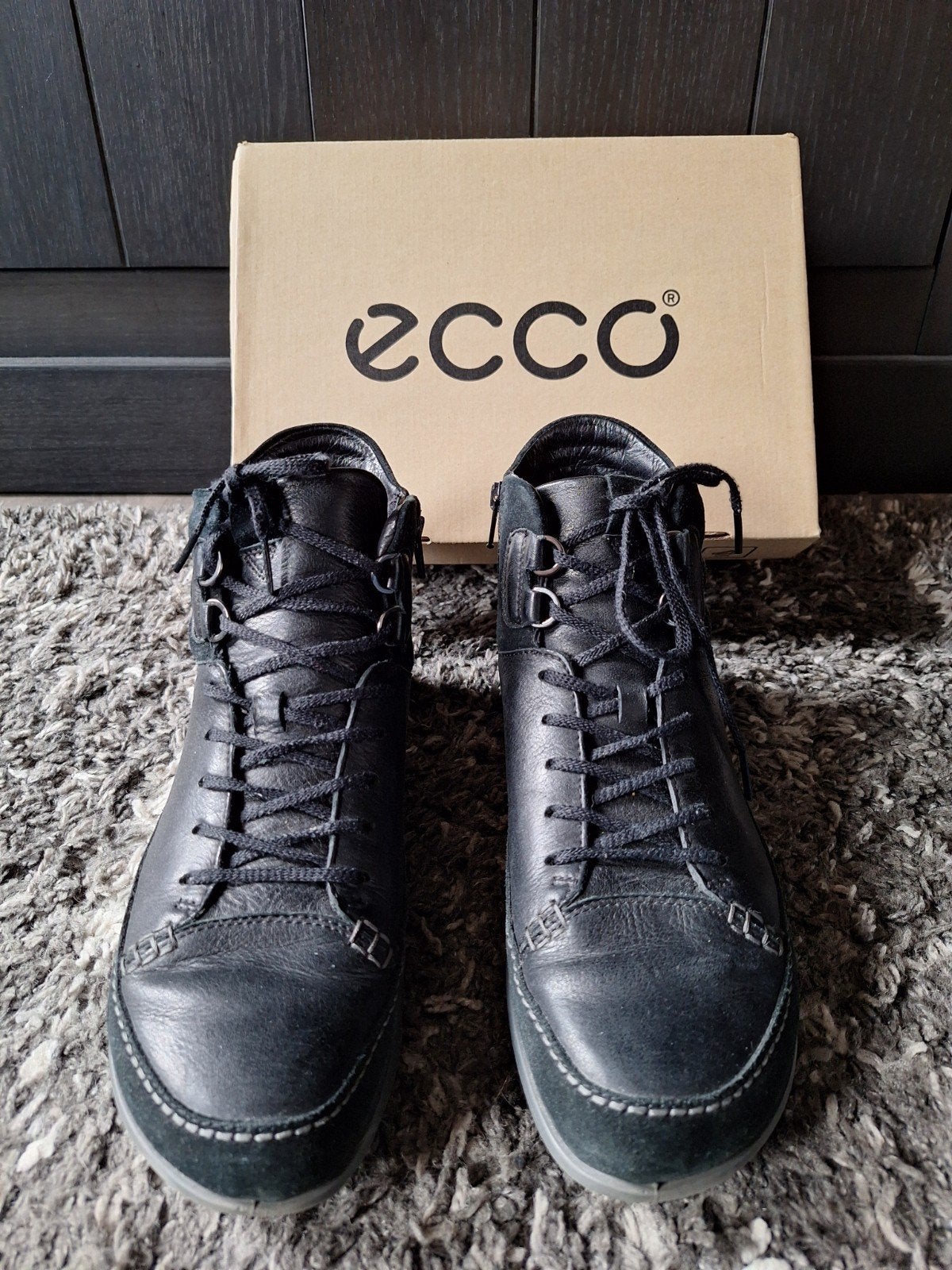 Ecco dames boots maat 42 - Zwart, Ophalen, Gedragen, Zwart