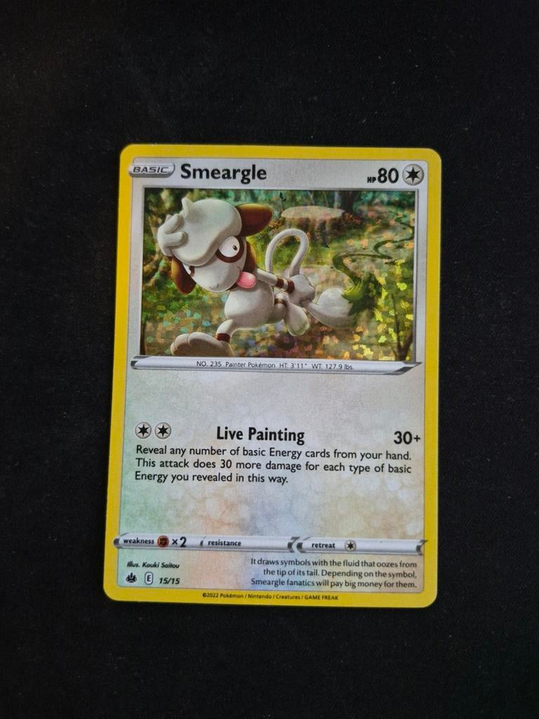 Pokemon Kaart Smeargle 15/15 McDonald's, Ophalen of Verzenden, Zo goed als nieuw, Losse kaart, Foil