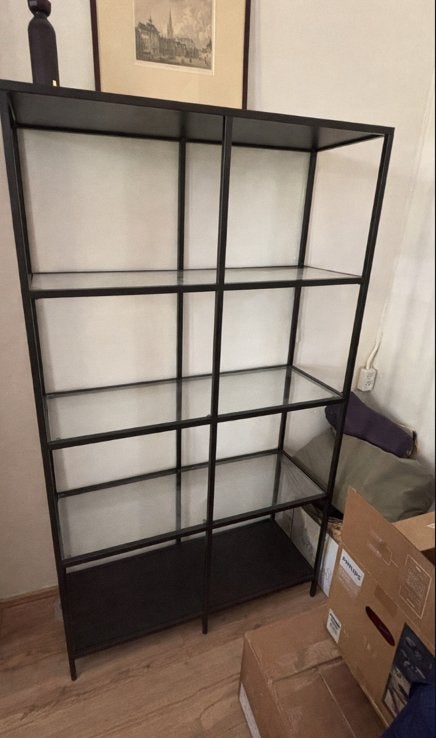 IKEA glazen metalen kast, Ophalen of Verzenden, Zo goed als nieuw