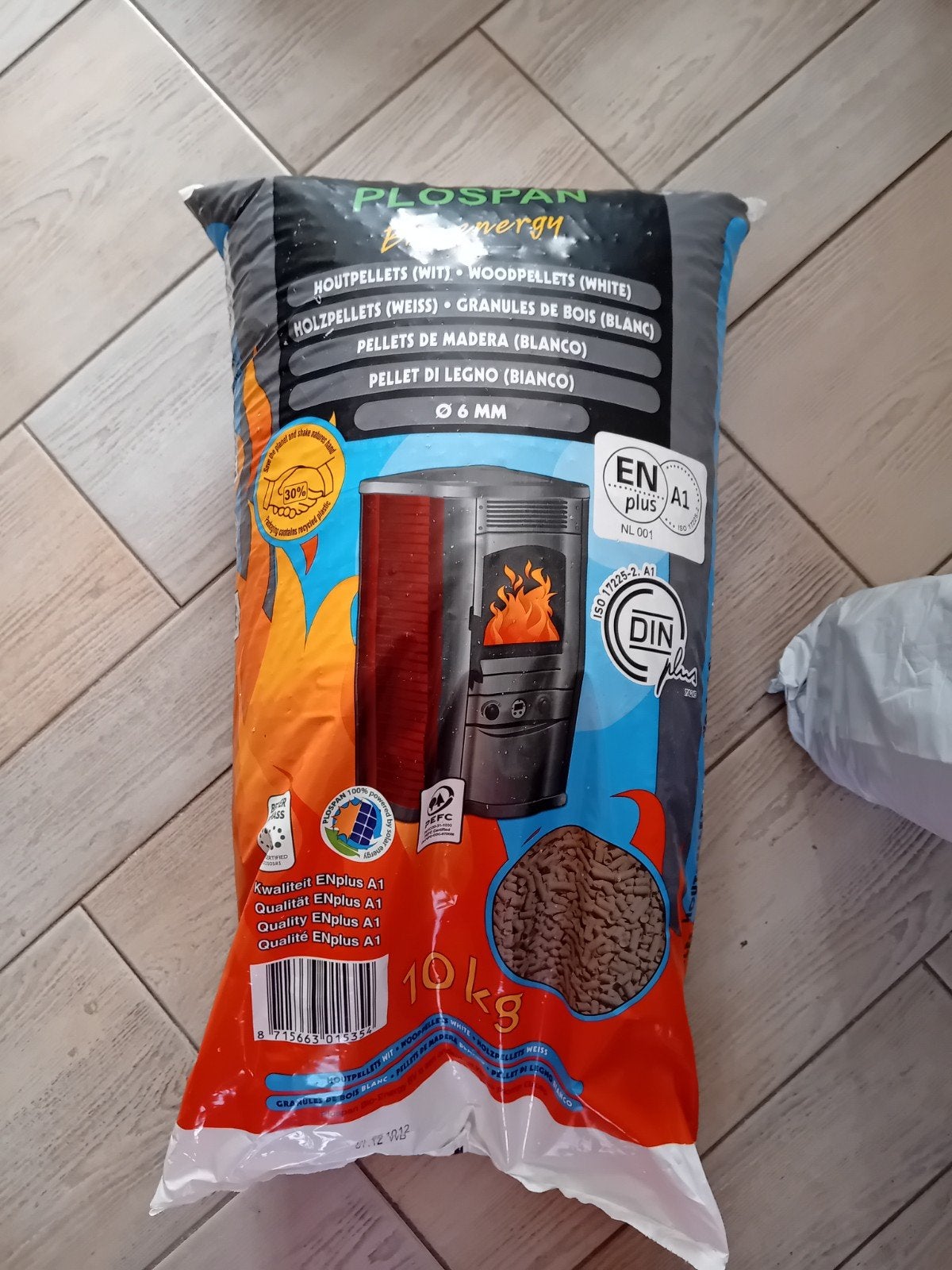 Plospan houtpellets 10kg - Nieuwe verpakking, Ophalen of Verzenden