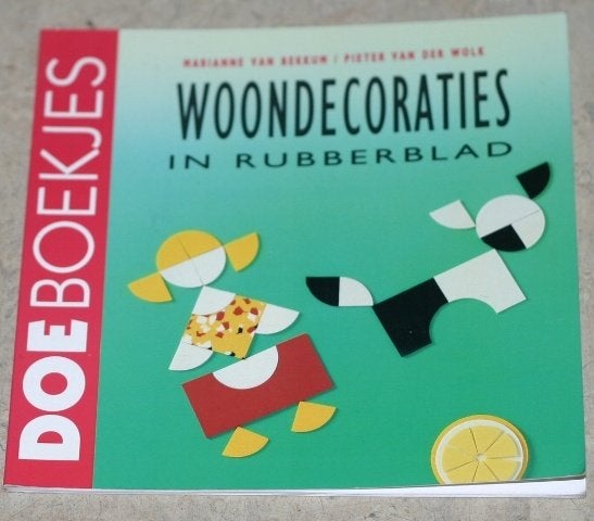 Woondecoraties in rubberblad - van Bekkum - doe0475, Ophalen of Verzenden, Zo goed als nieuw, Overige onderwerpen, Geschikt voor kinderen