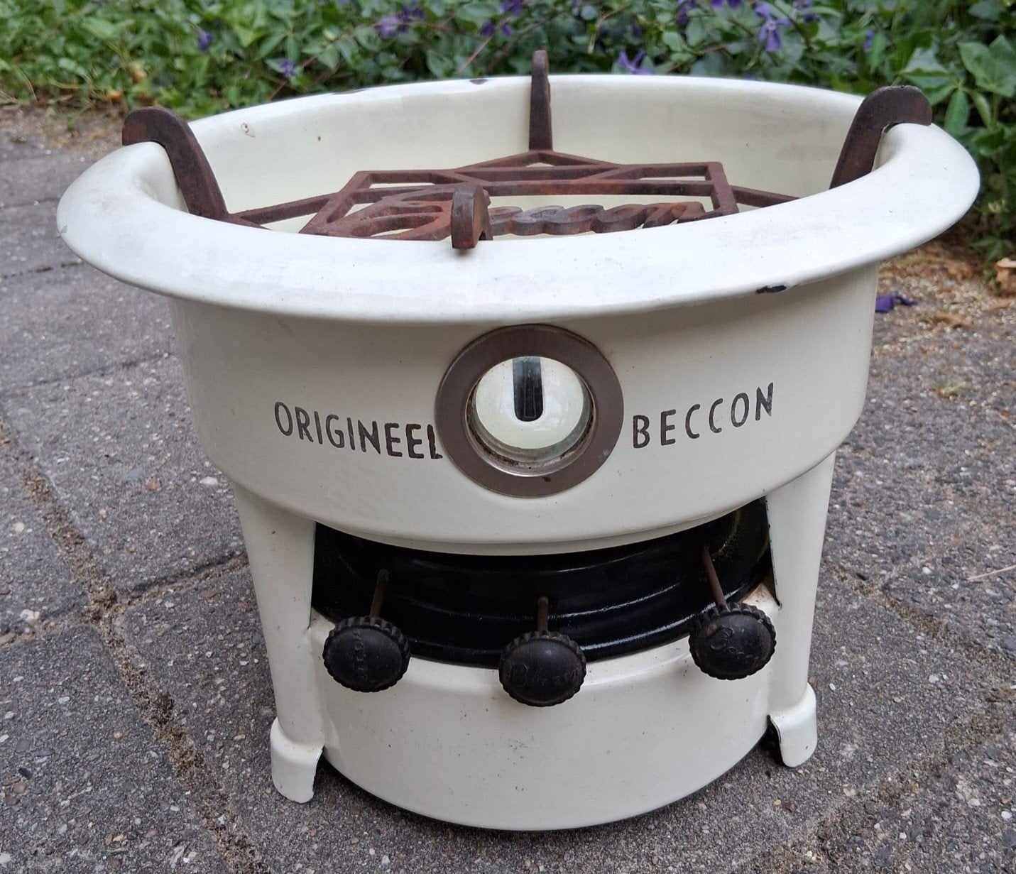 Origineel Beccon petroleumstel - incl lonten en petroleum, Antiek en Kunst, Ophalen