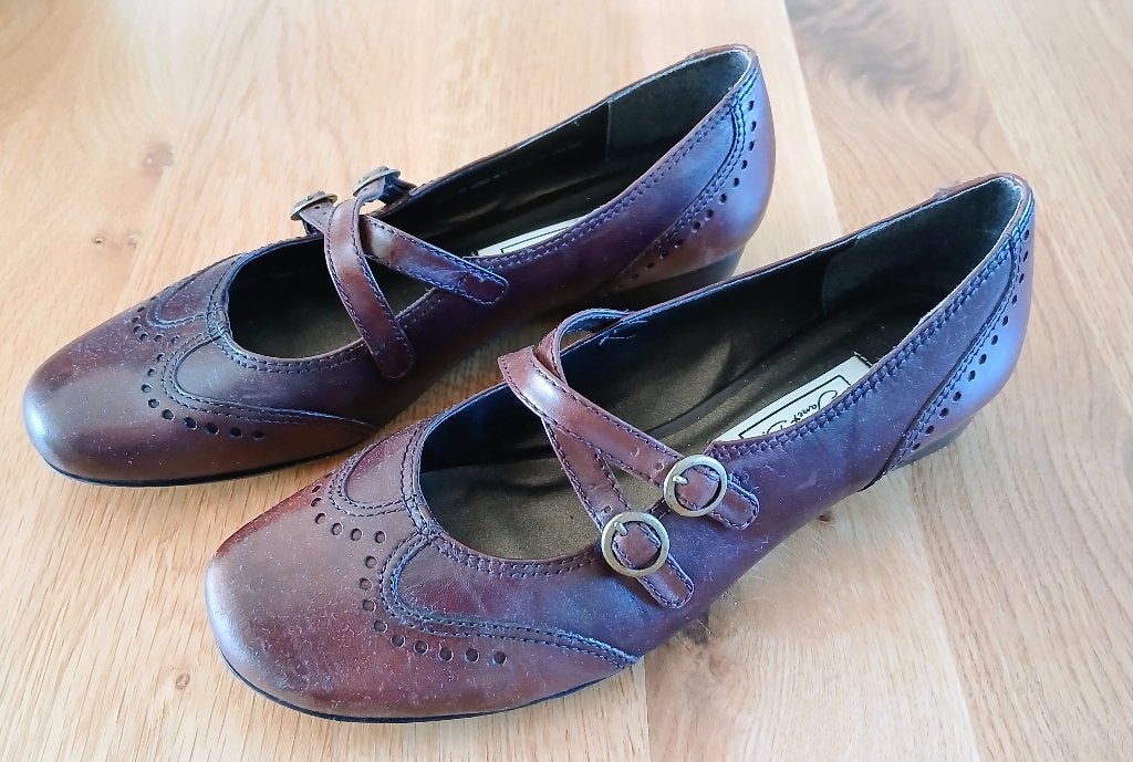 leren dames schoen bruin, Kleding | Dames, Ophalen, Bruin, Ballerina's, Zo goed als nieuw
