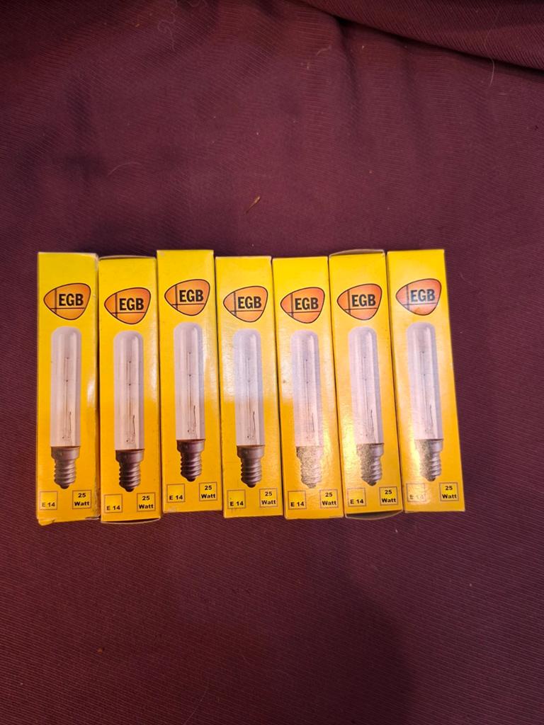 7x EGB Tubelicht 11cm 25W E14 Gloeilampen, Ophalen of Verzenden, Nieuw