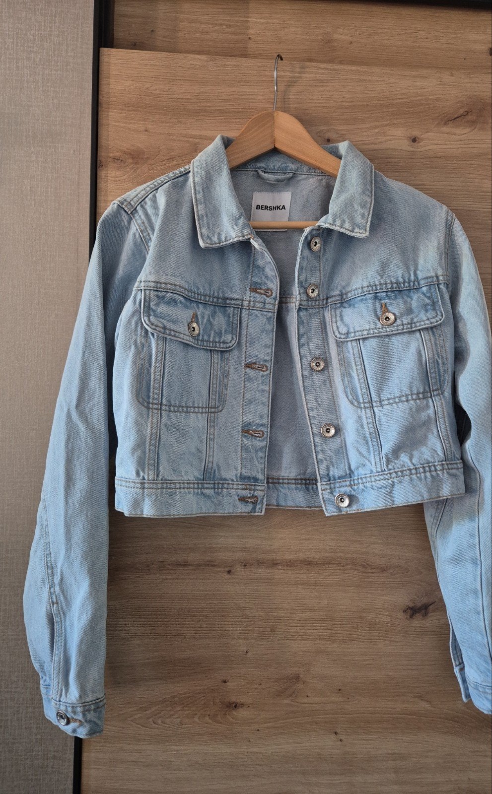 Nieuwe Bershka spijkerjas XS meisjeskleding dames, Blauw, Nieuw, Maat 34 (XS) of kleiner, Bershka