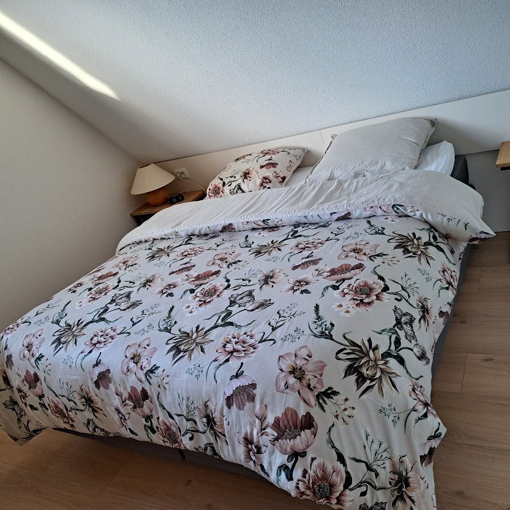 Mooi 2 persoons dekbedovertrek, Dekbedovertrek, Ophalen of Verzenden, Zo goed als nieuw, Wasbaar