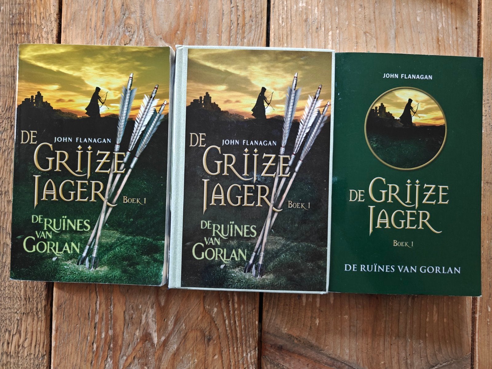 3 Versies van De Grijze jager, deel 1., Boeken, Ophalen of Verzenden, Zo goed als nieuw