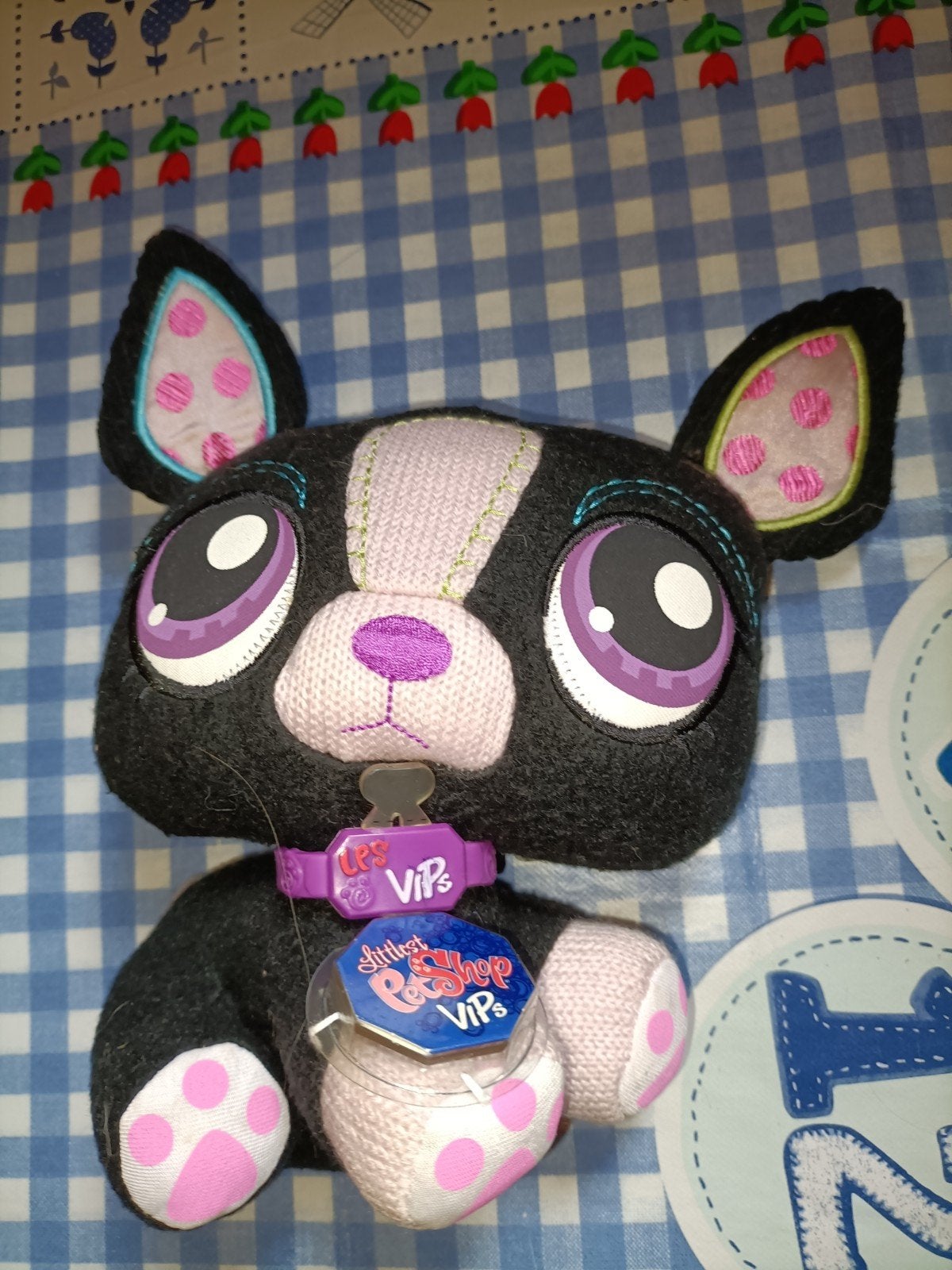 Little Petshop zwarte poes met roze 22 cm groot, Ophalen of Verzenden, Zo goed als nieuw