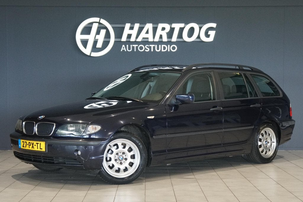 BMW 3-serie Touring 316i Black&Silver II + SPORTSTOELEN / NA, 4 cilinders, Blauw, Handgeschakeld, Achterwielaandrijving
