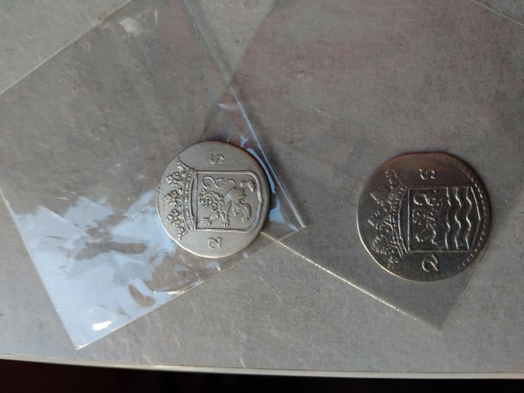 Zilveren munten Utrecht en Zeeland 17e/18e eeuw, Postzegels en Munten, Vóór koninkrijk, Zilver, Losse munt, Overige waardes