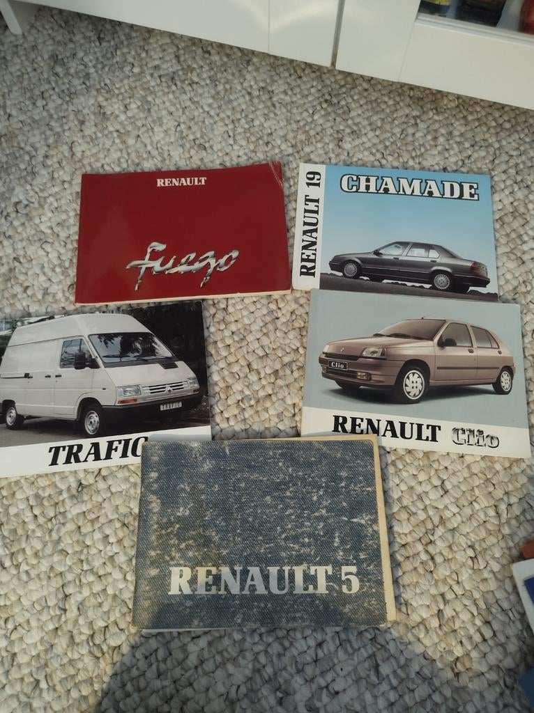 Renault instructieboekjes, Ophalen of Verzenden