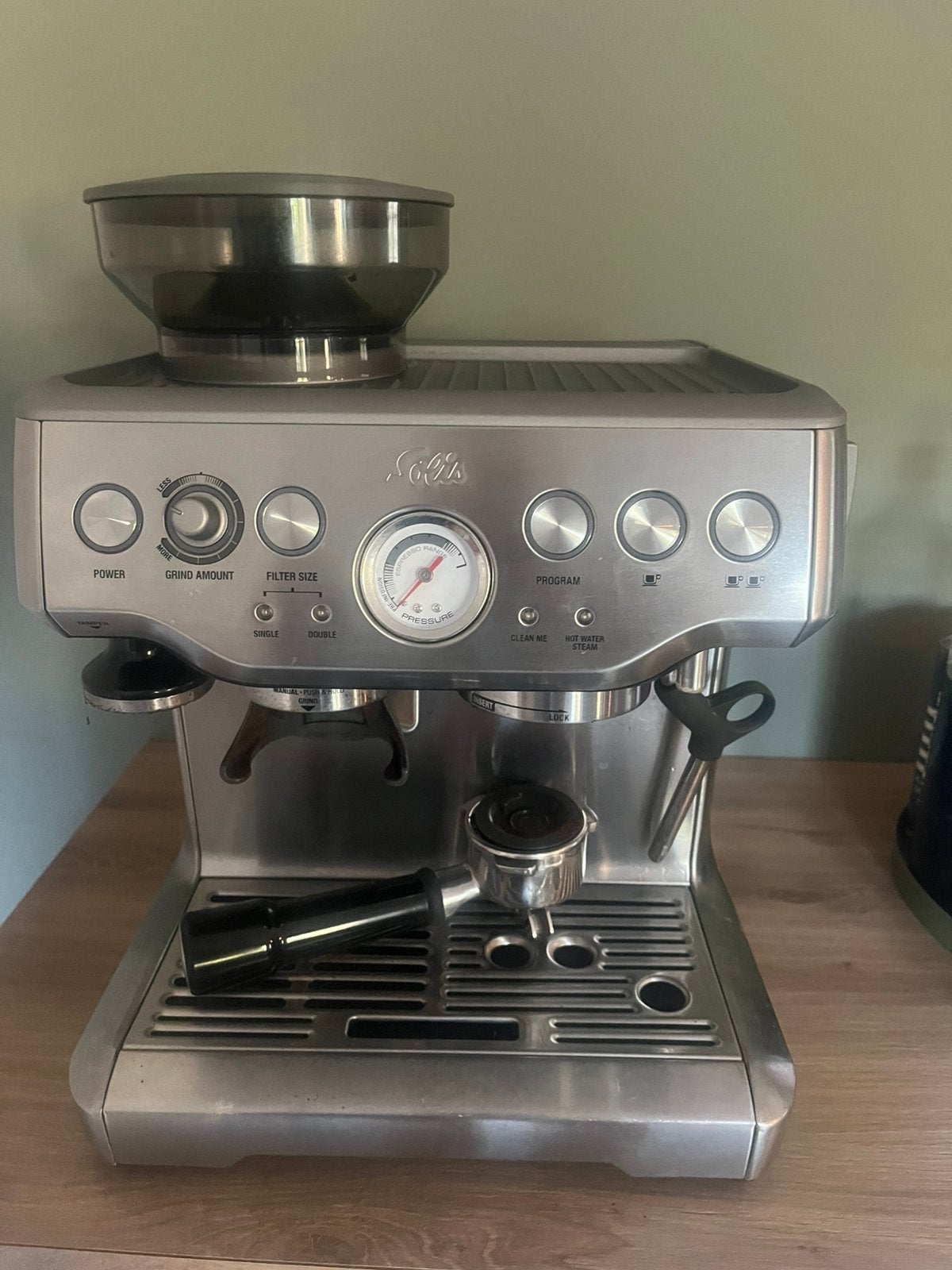 Solis espressomachine, Ophalen, Koffiebonen, Sage, Niet werkend