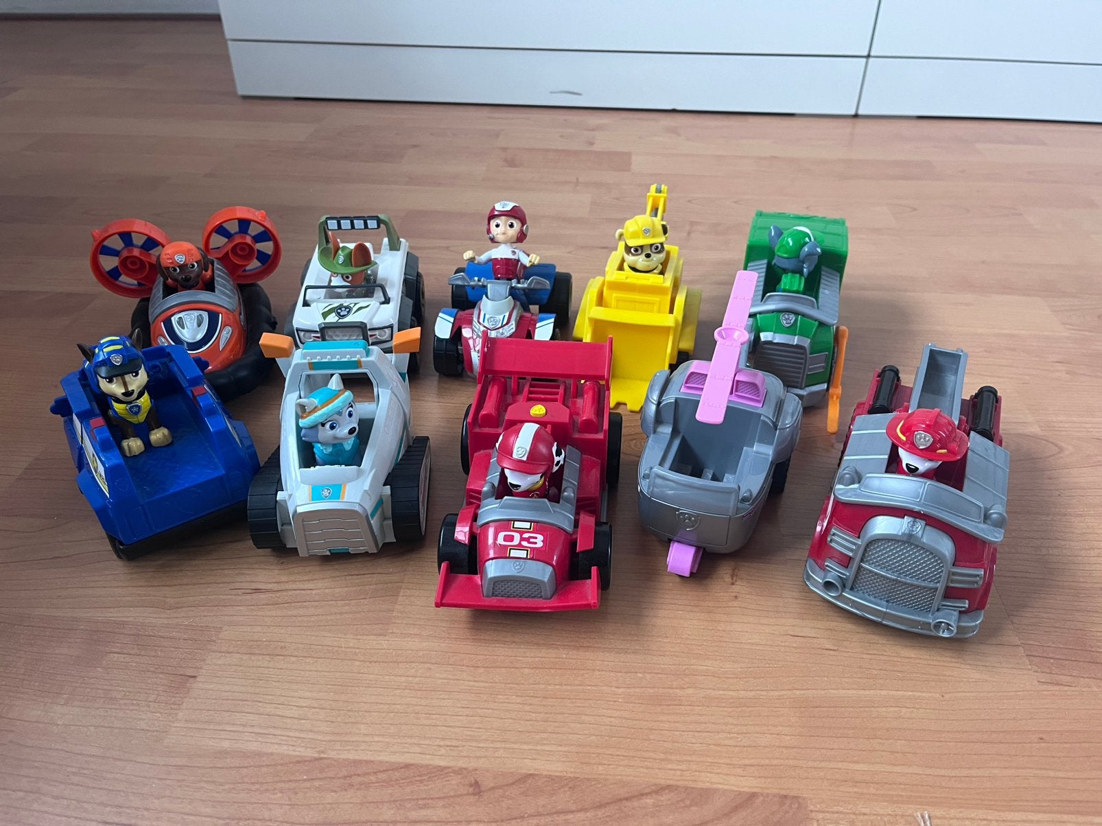 Paw patrol voertuigen set, Kinderen en Baby's, Speelgoed | Speelgoedvoertuigen, Ophalen, Zo goed als nieuw