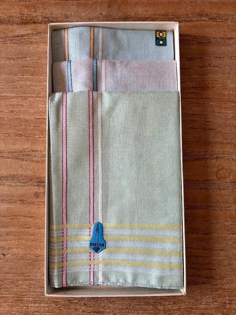 Vintage dames zakdoekjes dameszakdoekjes Obelisk - nieuw, Ophalen of Verzenden