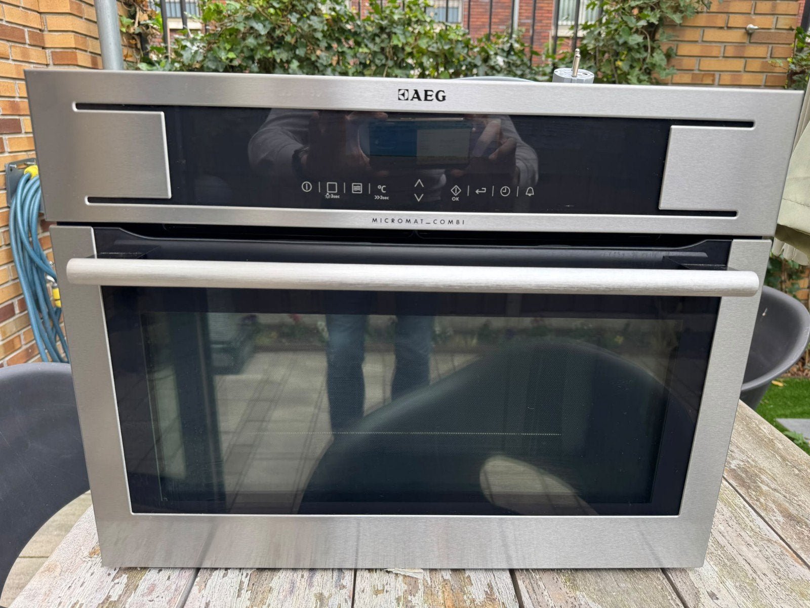 AEG Combi Oven/Magnetron KM8403101M - Defect, Ophalen, AEG, Combi-oven, Magnetronfunctie