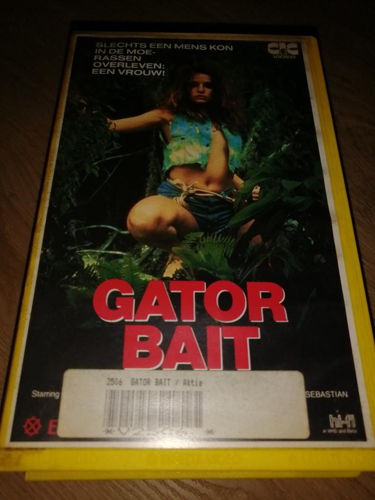 VHS ex-rental - Gator Bait, Vanaf 16 jaar, Ophalen of Verzenden, Gebruikt, Horror
