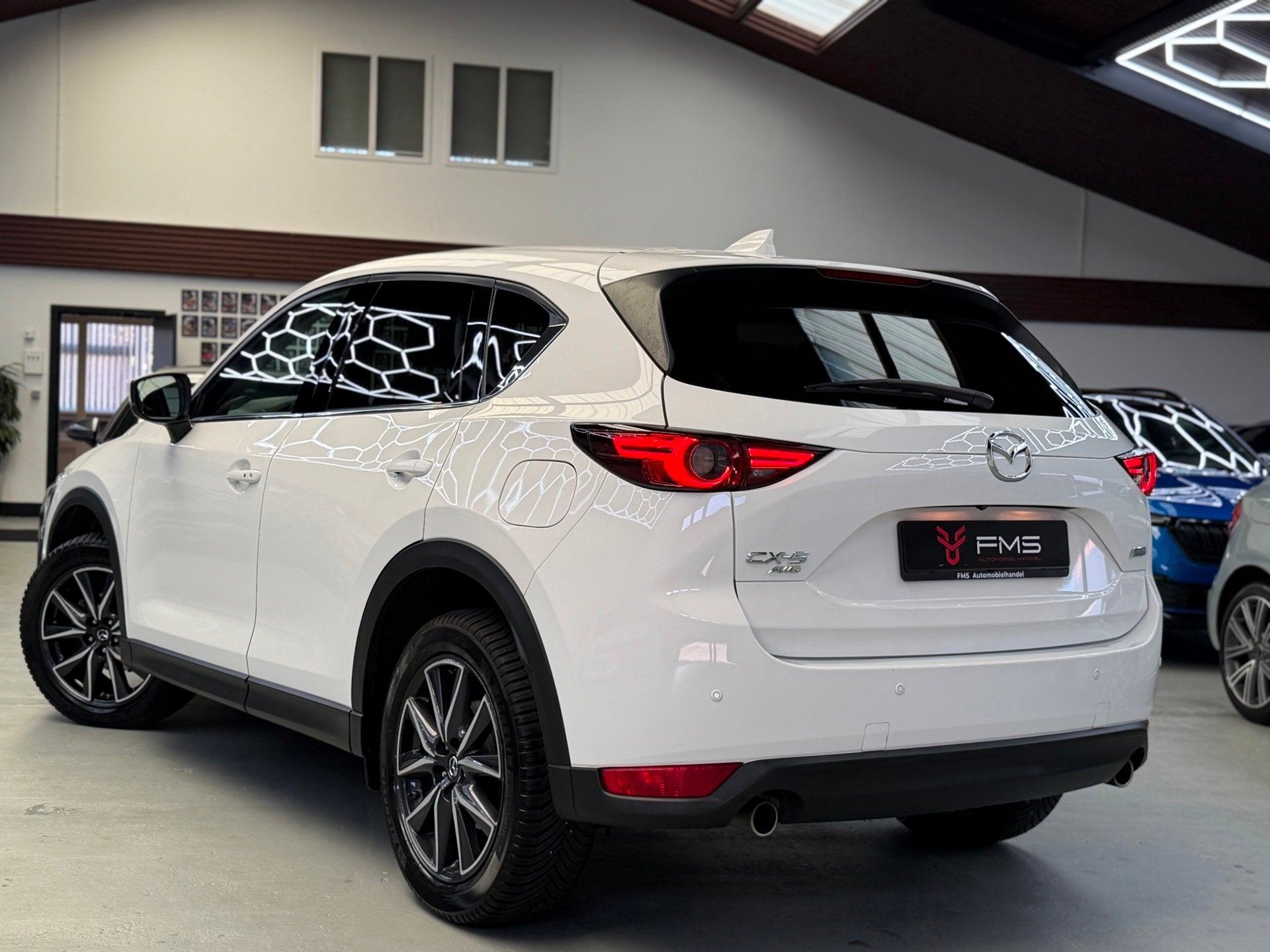 Mazda CX-5 2.5 SkyActiv-G 194 GT-M 4WD CarPlay Trekhaak, Auto's, Gebruikt, 4 cilinders, Wit, Bedrijf