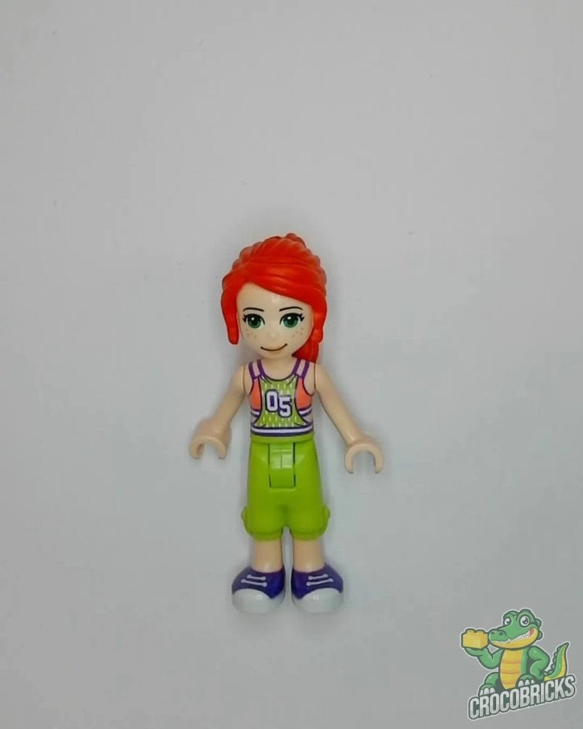 LEGO Friends frnd446 Friends Mia - Coral and Lime Jersey, Li, Verzenden, Lego, Nieuw, Friends