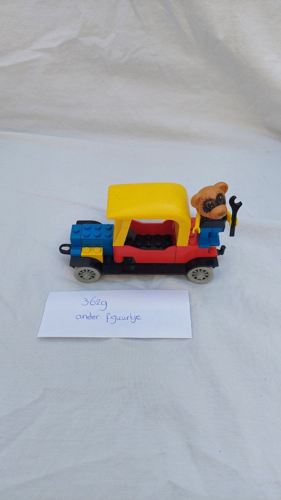Lego Fabuland 3629 Auto met beer figuur, Ophalen of Verzenden, Gebruikt, Overige merken