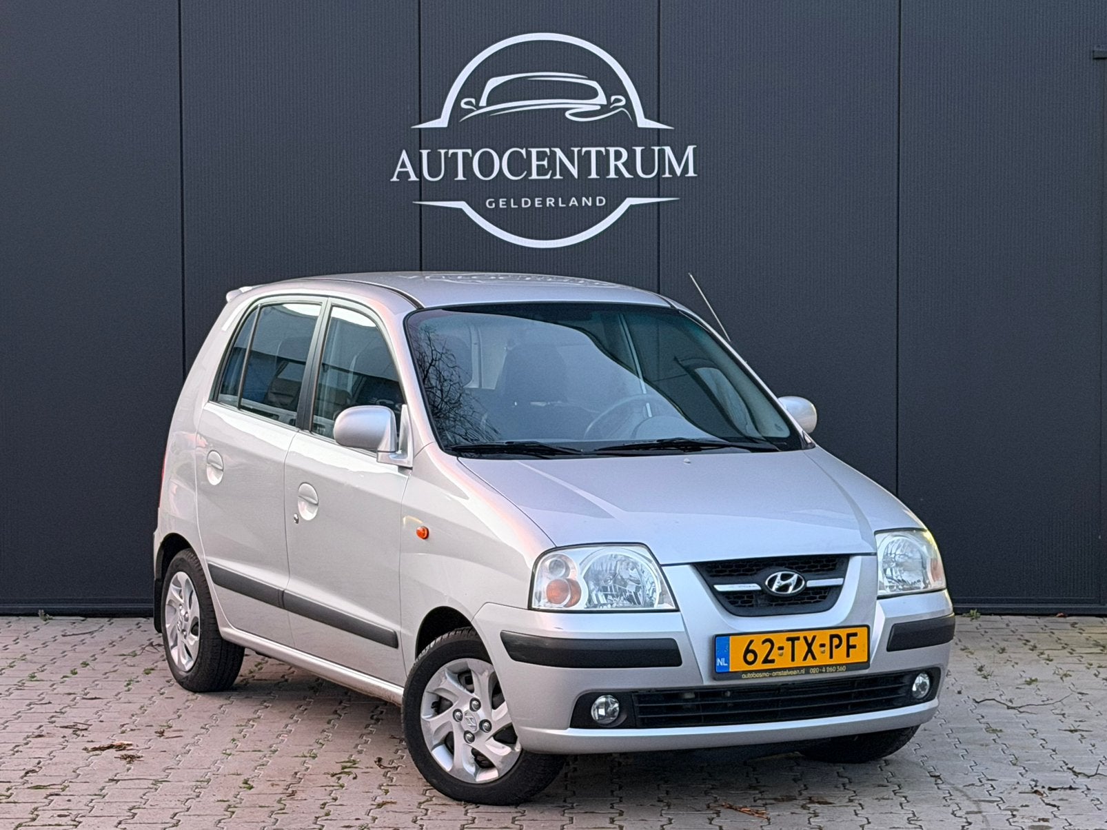 Hyundai Atos 1.1 AUTOMAAT 2007 Grijs Airco Nette Auto, Auto's, Hyundai, Stof, 4 cilinders, Origineel Nederlands, Atos