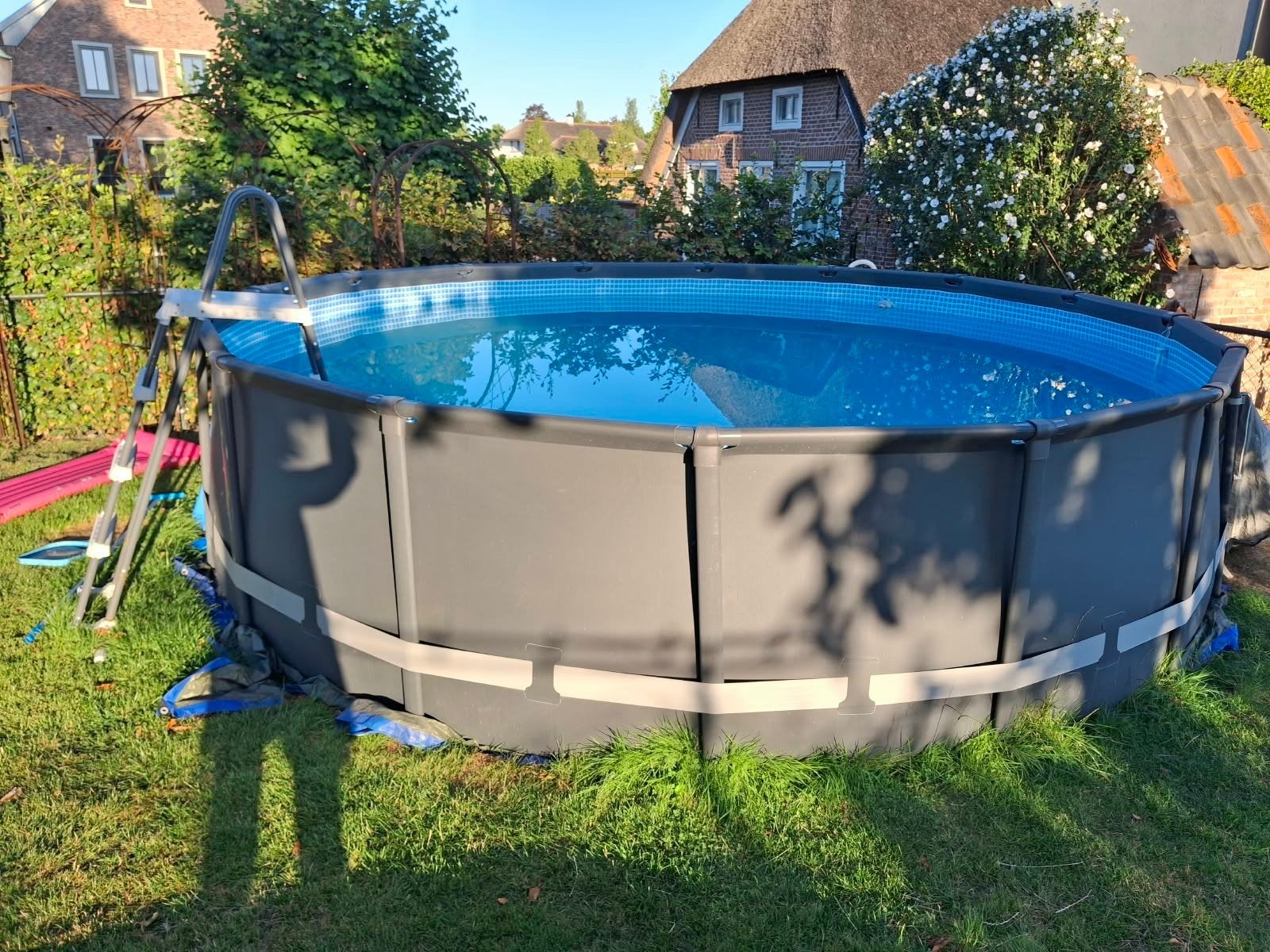 ZWEMBAD intex ultra XTR framepool  doorsnede 4, Rond, 300 cm of meer, Ophalen, 120 cm of meer