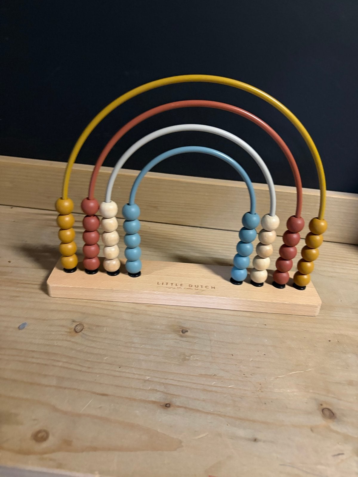 Little Dutch regenboog telraam - Zo goed als nieuw, Kinderen en Baby's, Speelgoed | Educatief en Creatief, Ophalen, Zo goed als nieuw