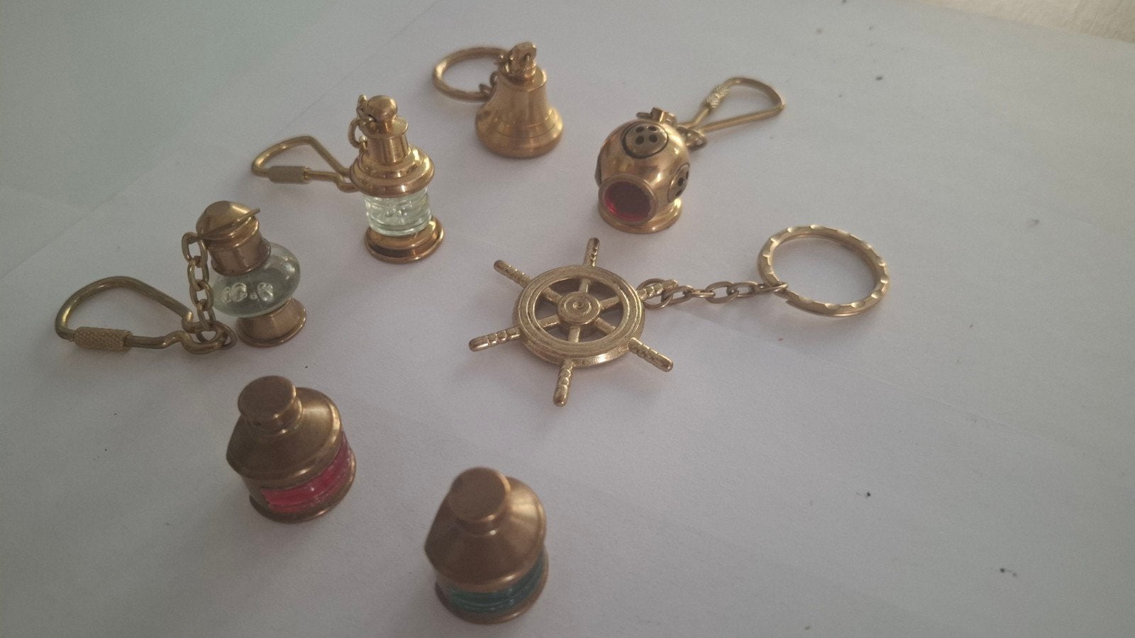 Verzameling van maritieme sleutelhangers en kanon, Ophalen of Verzenden, Gebruikt